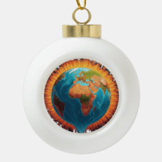 Keramische balkversiering bal ornament