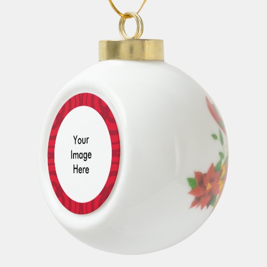 Keramische Ball Red Lijst Ornament! Keramische Bal Ornament (Rechts)