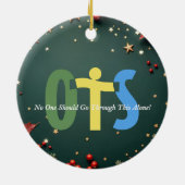 Keramische cirkelvormgeving keramisch ornament (Achterkant)