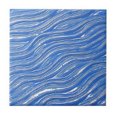 Keramische Decoratieve Tegel Blauw water look Tegeltje