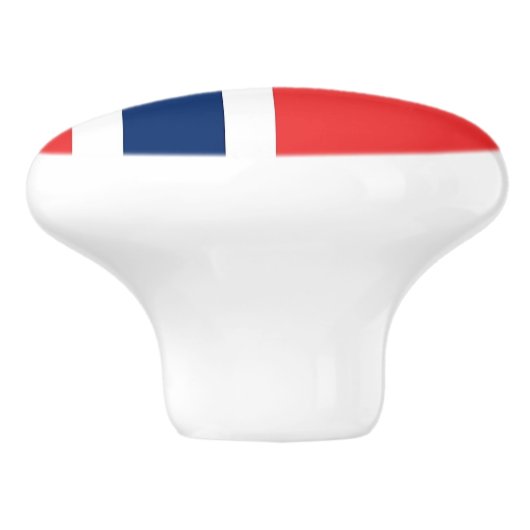Keramische draaiknop met vlag van Noorwegen Keramische Knop (Zijkant)