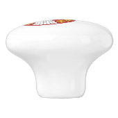 Keramische draaiknop met vlag van Servië Keramische Knop (Zijkant)