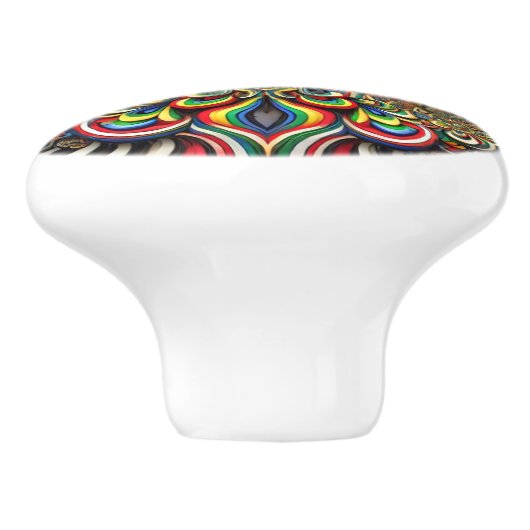 Keramische draaiknop trekken met Zuid-Afrikaanse k Keramische Knop (Zijkant)
