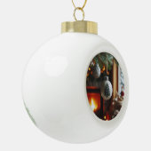 Keramische Ecat - Magische kerstbal Bal Ornament (Links)