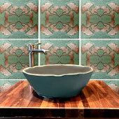 Keramische Gingko Tegel Tegeltje