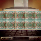 Keramische Gingko Tegel Tegeltje