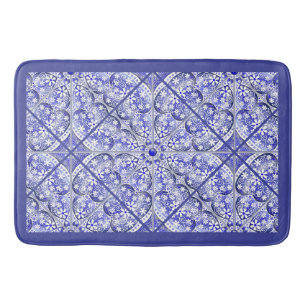Keramische Kant Blauw van Griekenland Badmat