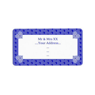 Keramische Kant Blauw van Griekenland Etiket