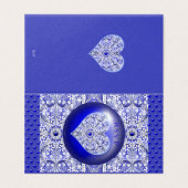 Keramische Kant Blauw van Griekenland Kaart (Buitenkant ongevouwen)