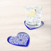 Keramische Kant Blauw van Griekenland Kartonnen Onderzetters (Insitu)