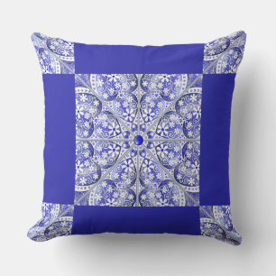 Keramische kant Blauw van Griekenland Kussen