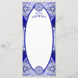 Keramische Kant Blauw van Griekenland Menu