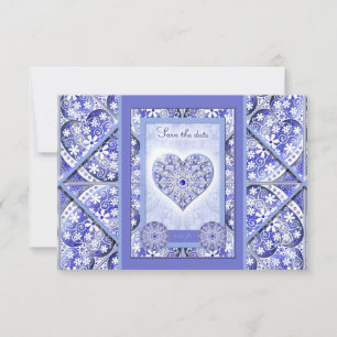 Keramische kant Blauw van Griekenland RSVP Kaartje