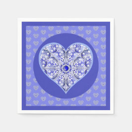 Keramische Kant Blauw van Griekenland Servet