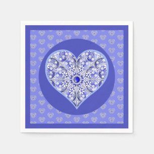 Keramische Kant Blauw van Griekenland Servet