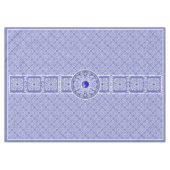 Keramische Kant Blauw van Griekenland Tafelkleed (Voorkant (Horizontaal))