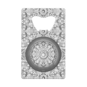 Keramische kant grijs kredietkaart flessenopener