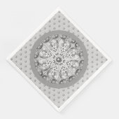 Keramische kant grijs servet (Hoek)