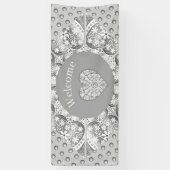 Keramische Kant grijs Spandoek (Verticaal)