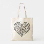 Keramische Kant grijs Tote Bag (Achterkant)