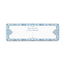 Keramische Kant Lichtblauw Etiket