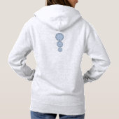 Keramische kant Lichtblauw Hoodie (Achterkant)