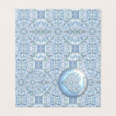 Keramische kant Lichtblauw Kaart (Buitenkant ongevouwen)