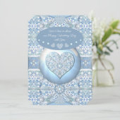 Keramische Kant Lichtblauw Kaart (Staand voorkant)