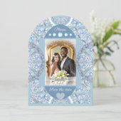 Keramische kant Lichtblauw Kaart (Staand voorkant)