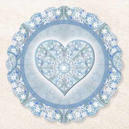 Keramische Kant Lichtblauw Kartonnen Onderzetters