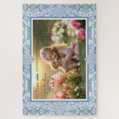 Keramische Kant Lichtblauw Legpuzzel (Verticaal)