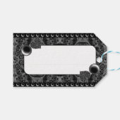 Keramische Kant Zwart Cadeaulabel (Voorkant (Horizontaal))