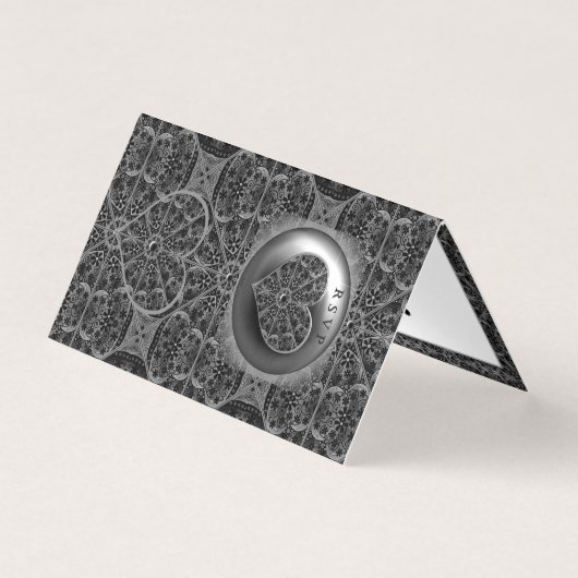 Keramische kant Zwart Kaart (Voorkant)