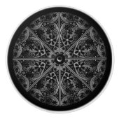 Keramische kant zwart knop (Voorkant)