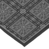 Keramische kant zwart korte tafelloper (Hoek)