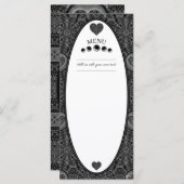 Keramische kant zwart menu (Voorkant / Achterkant)