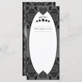 Keramische kant zwart menu (Voorkant / Achterkant)
