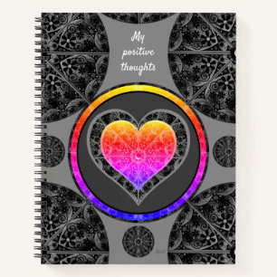 Keramische kant zwart notitieboek