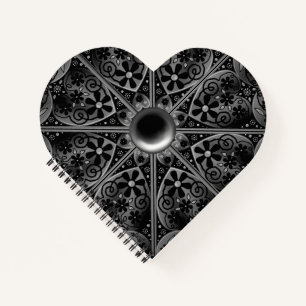 Keramische kant zwart notitieboek