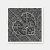 Keramische kant zwart servet (Voorkant)