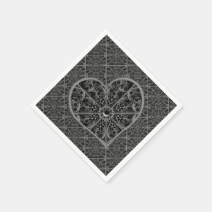 Keramische kant zwart servet