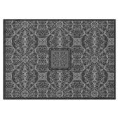 Keramische kant zwart tafelkleed (Voorkant (Horizontaal))