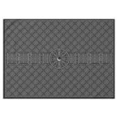 Keramische kant zwart tafelkleed (Voorkant (Horizontaal))