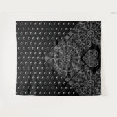 Keramische kant zwart wandkleed (Voorkant (horizontaal))