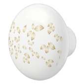 Keramische kast Knob-Gold Bladeren Keramische Knop (Rechts)