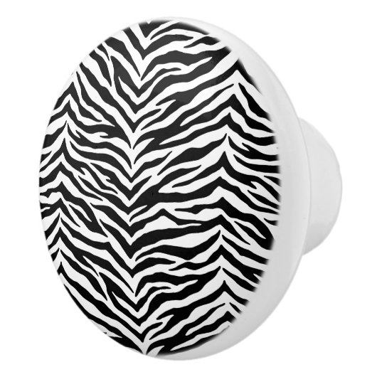 Keramische Kast Knop-Zebra Print Knop (Rechts)