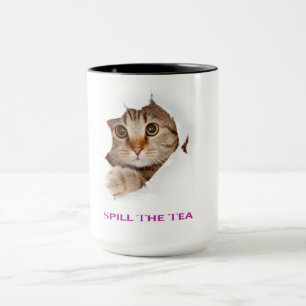 Keramische kattenkoffie Mok Tall Animal Mok