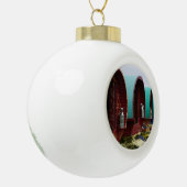 Keramische keramische kerstversiering met gypsy-wa keramische bal ornament (Links)