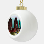 Keramische keramische kerstversiering met gypsy-wa keramische bal ornament (Rechts)