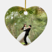 Keramische kerst, Iridescent Red Keramisch Ornament (Achterkant)